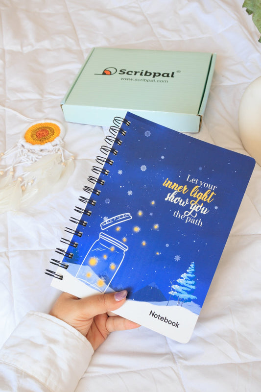 Spiral Notebook Ruled - Starlit Path