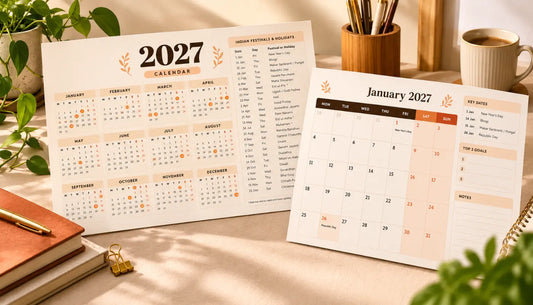 Free Printable 2027 Calendar with Indian Festivals (A4 and A5 PDF)