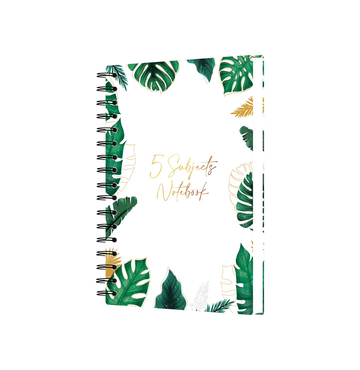 5 Subject Notebook Unruled - Leaf