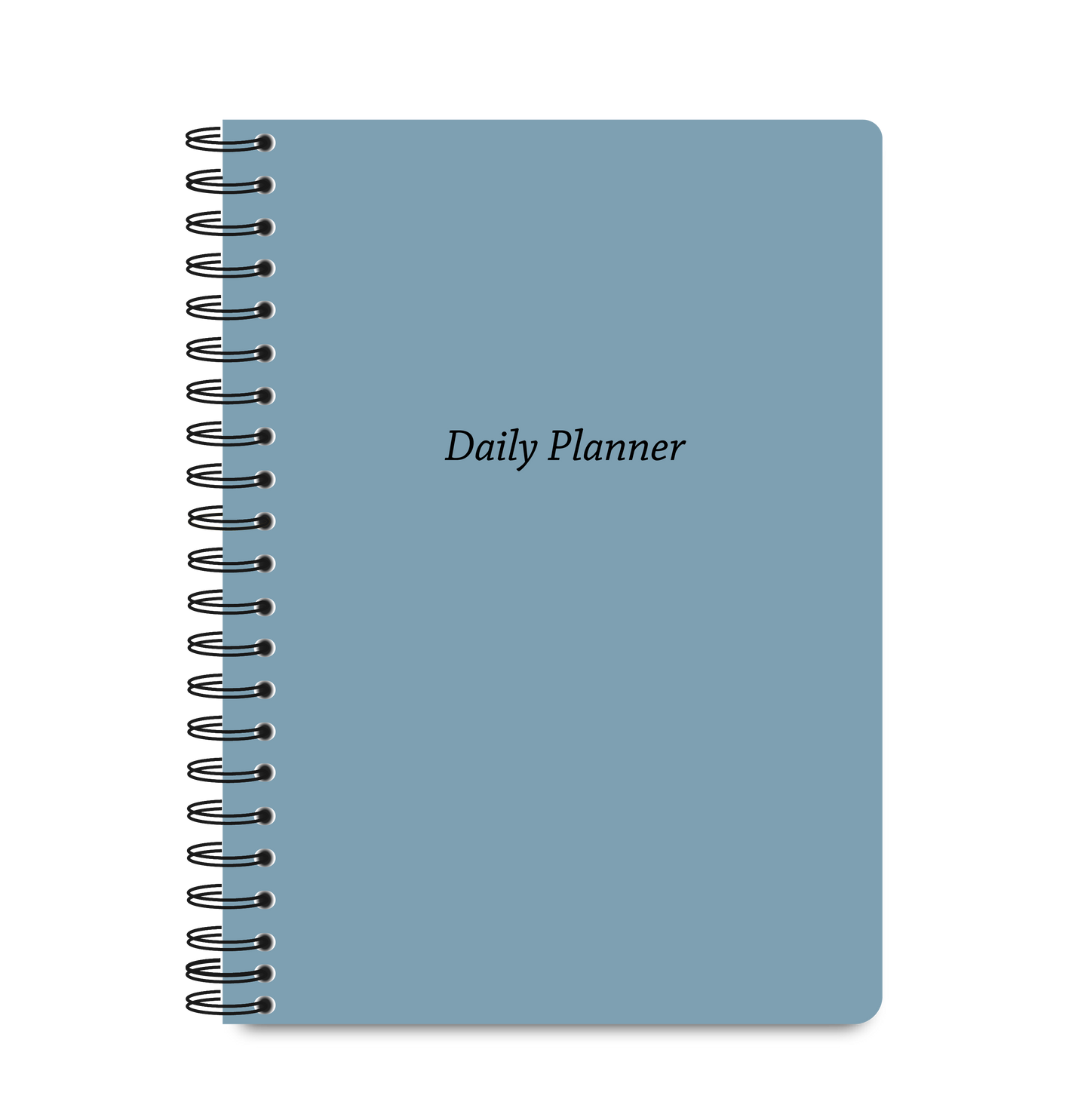 Daily Planner Undated - Serenity Blue Edition