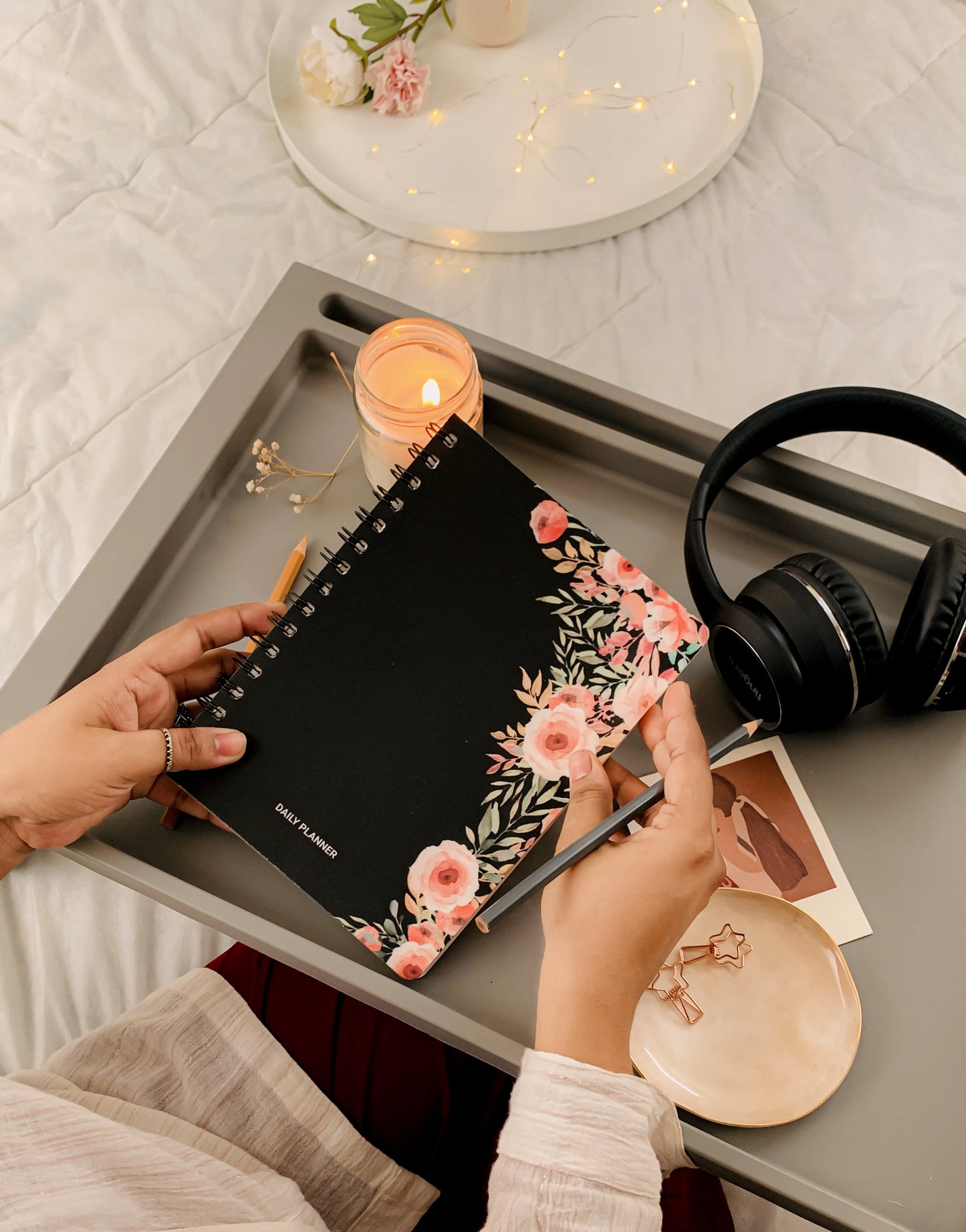 Daily Planner Undated - Floral