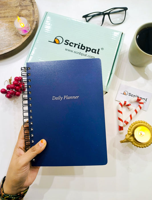 Daily Planner Undated - Classic Navy