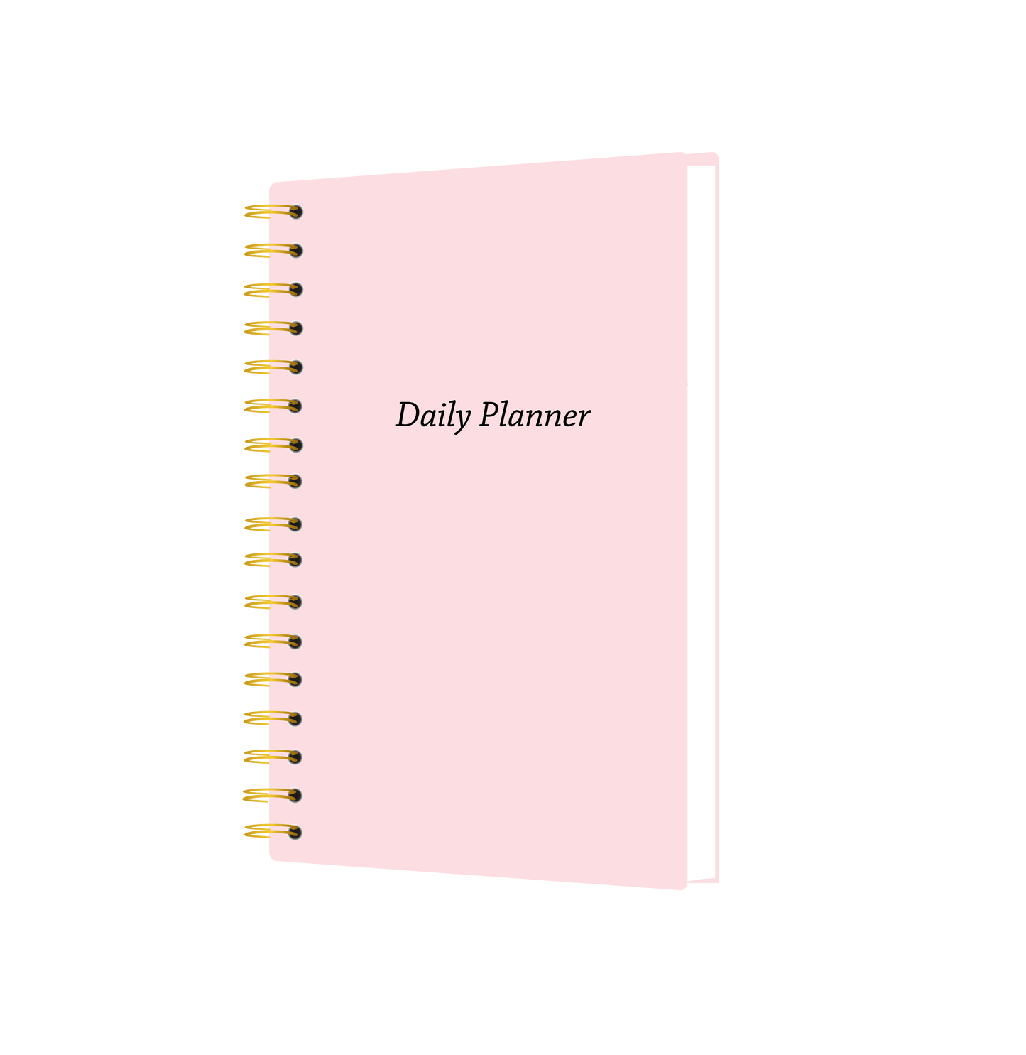 Daily Planner Undated - Blush Pink Edition