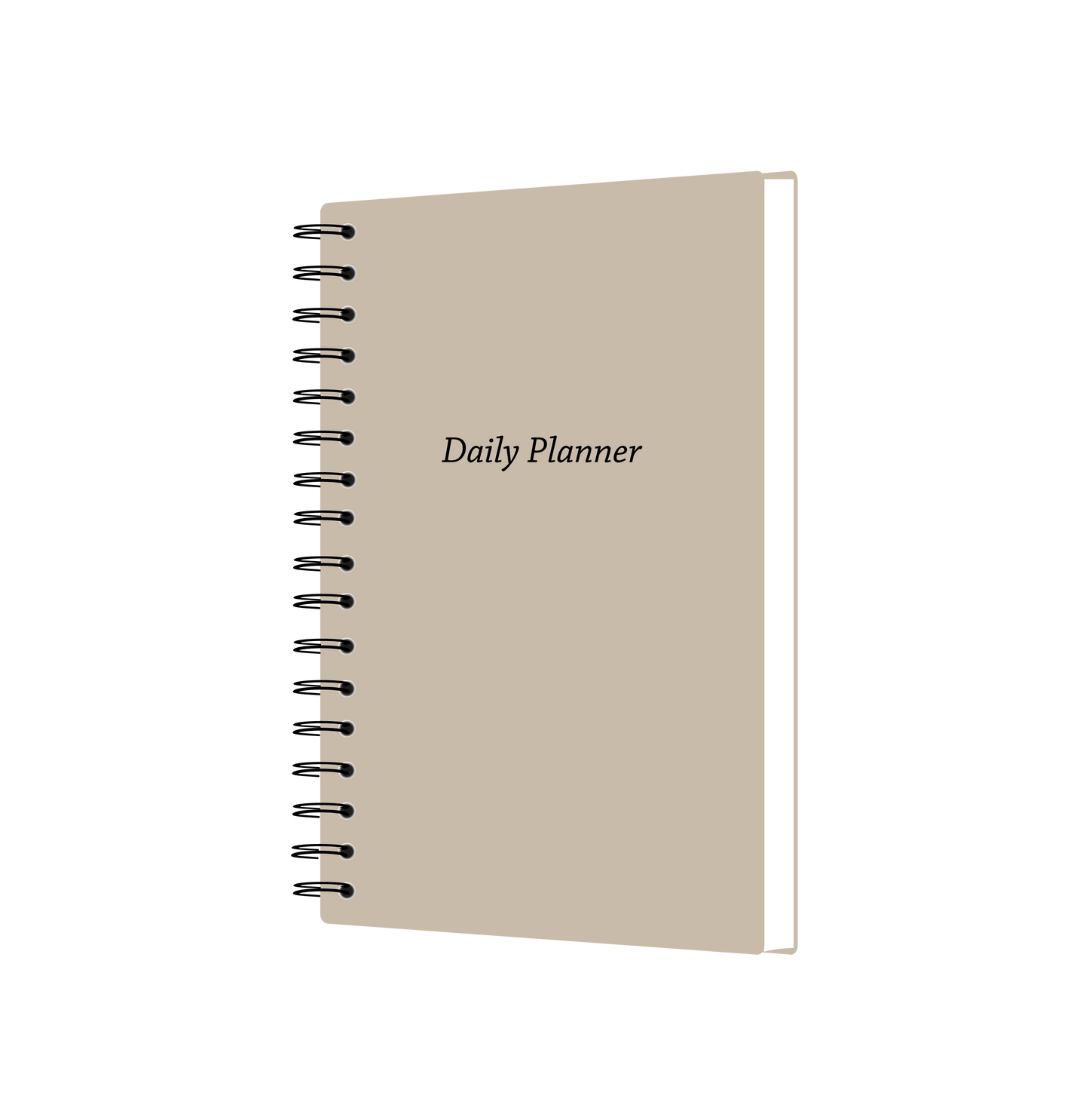 Daily Planner Undated - Soft Sand Edition