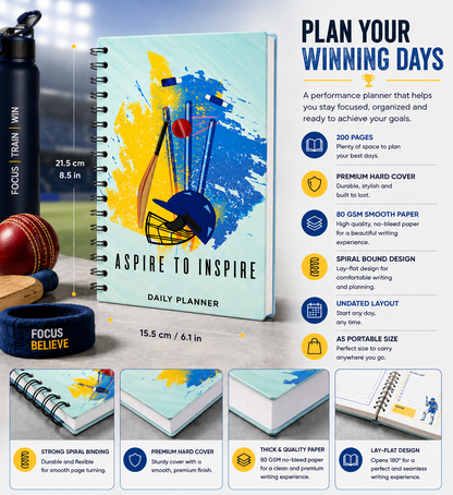 Daily Planner Undated - Aspire to Inspire Edition