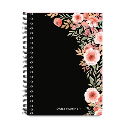 Daily Planner Undated - Midnight Bloom Edition