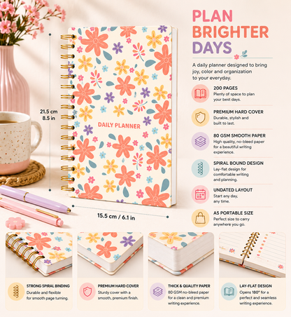 Daily Planner Undated - Blossom Edition