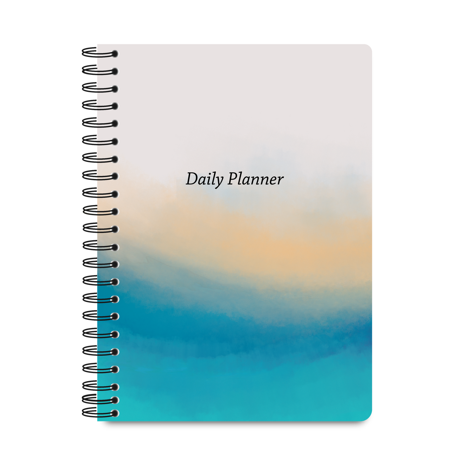 Daily Planner Undated - Golden Horizon Edition