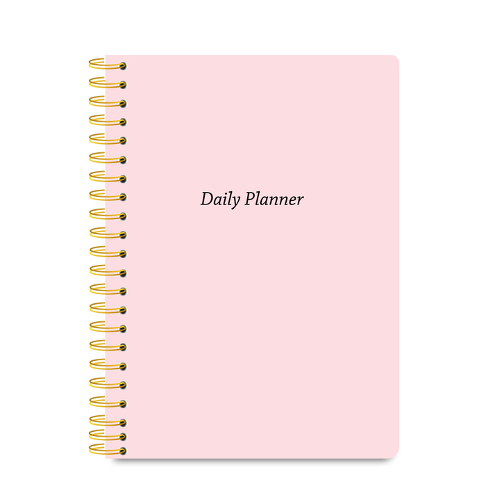 Blush Pink undated daily planner