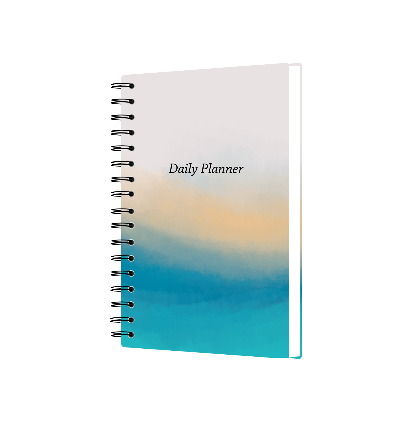 Daily Planner Undated - Golden Horizon Edition