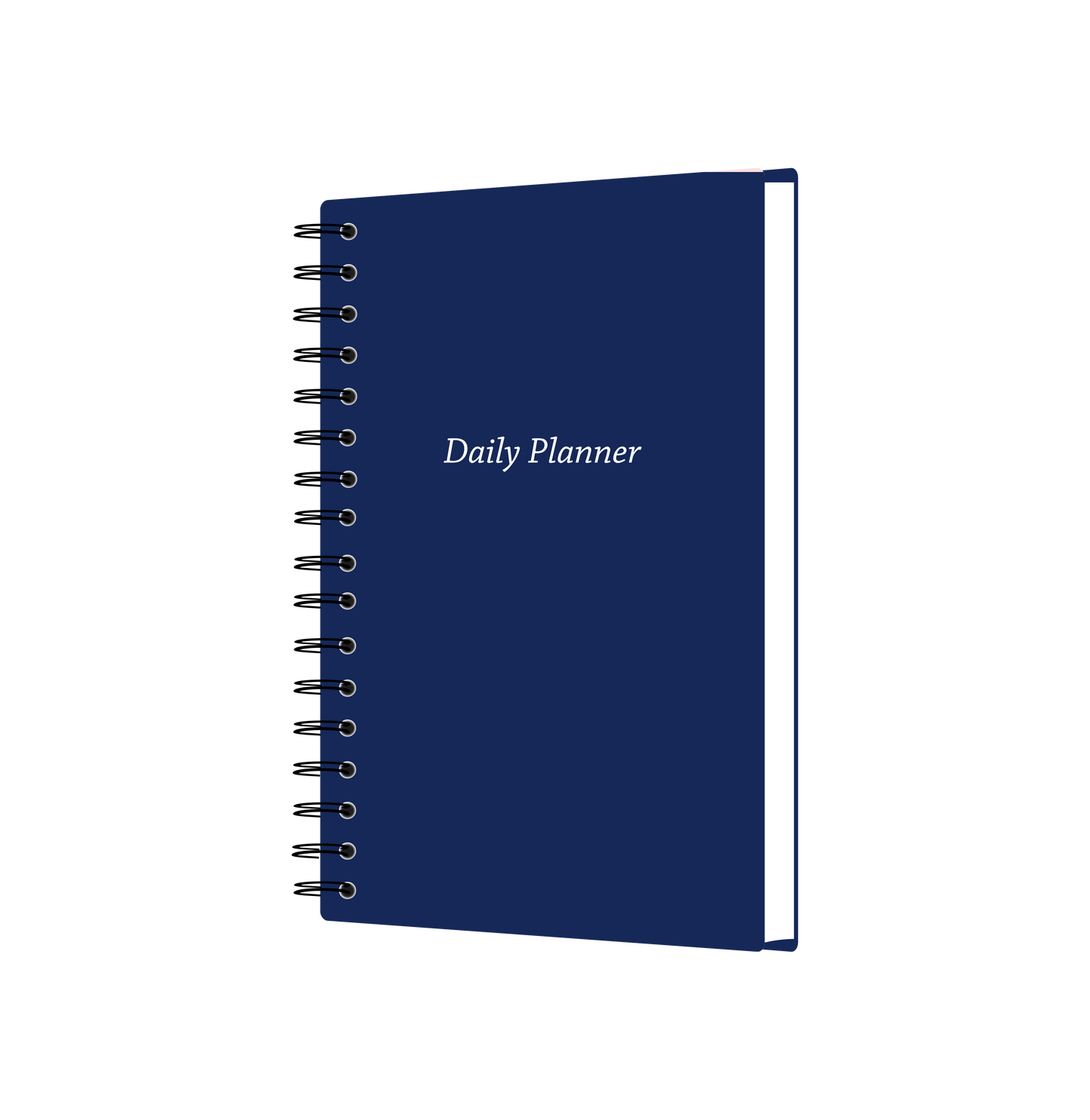 Daily Planner Undated - Classic Navy Edition