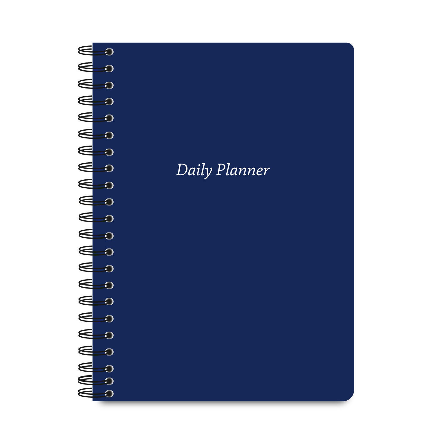 Daily Planner Undated - Classic Navy Edition