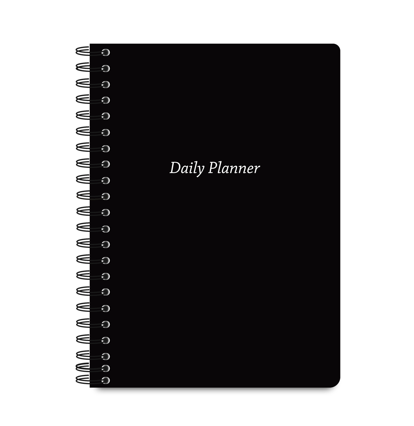 Daily Planner Undated - Power Black Edition