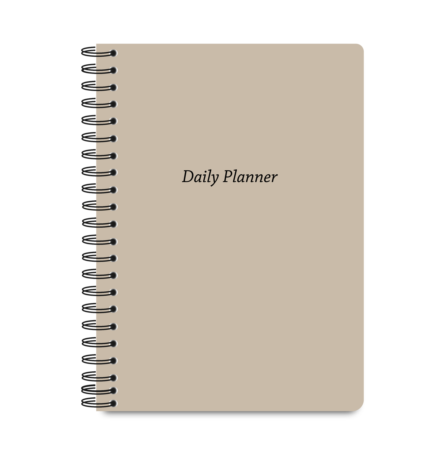 Daily Planner Undated - Soft Sand Edition