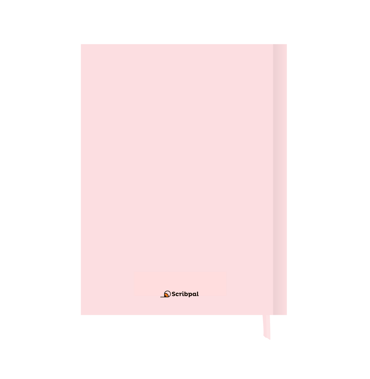 Blush Pink dot grid journal, A5 hardbound notebook, back cover