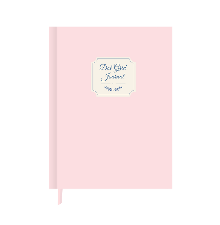 Blush Pink dot grid journal