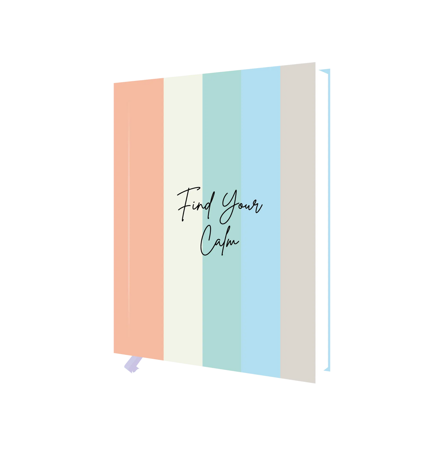 Hardbound Notebook - Plain/Unruled - Find Your Calm