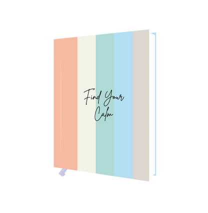 Hardbound Notebook - Plain/Unruled - Find Your Calm