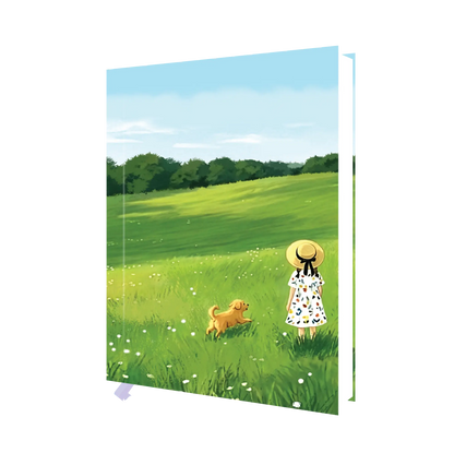 Hardbound Notebook - Plain/Unruled - Meadow