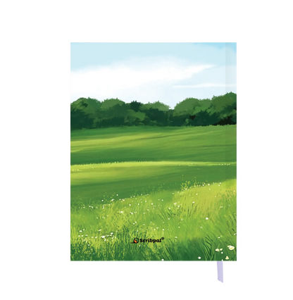 Hardbound Notebook - Plain/Unruled - Meadow