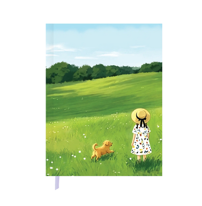 Hardbound Notebook - Plain/Unruled - Meadow
