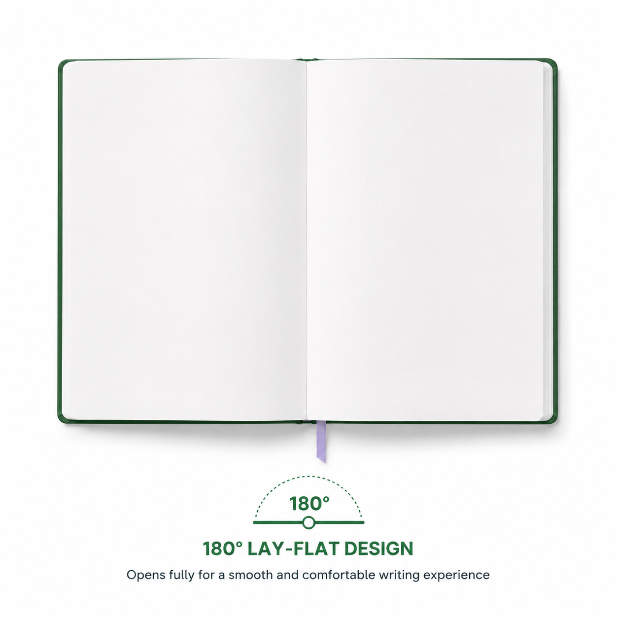 Hardbound Notebook - Plain/Unruled - Meadow