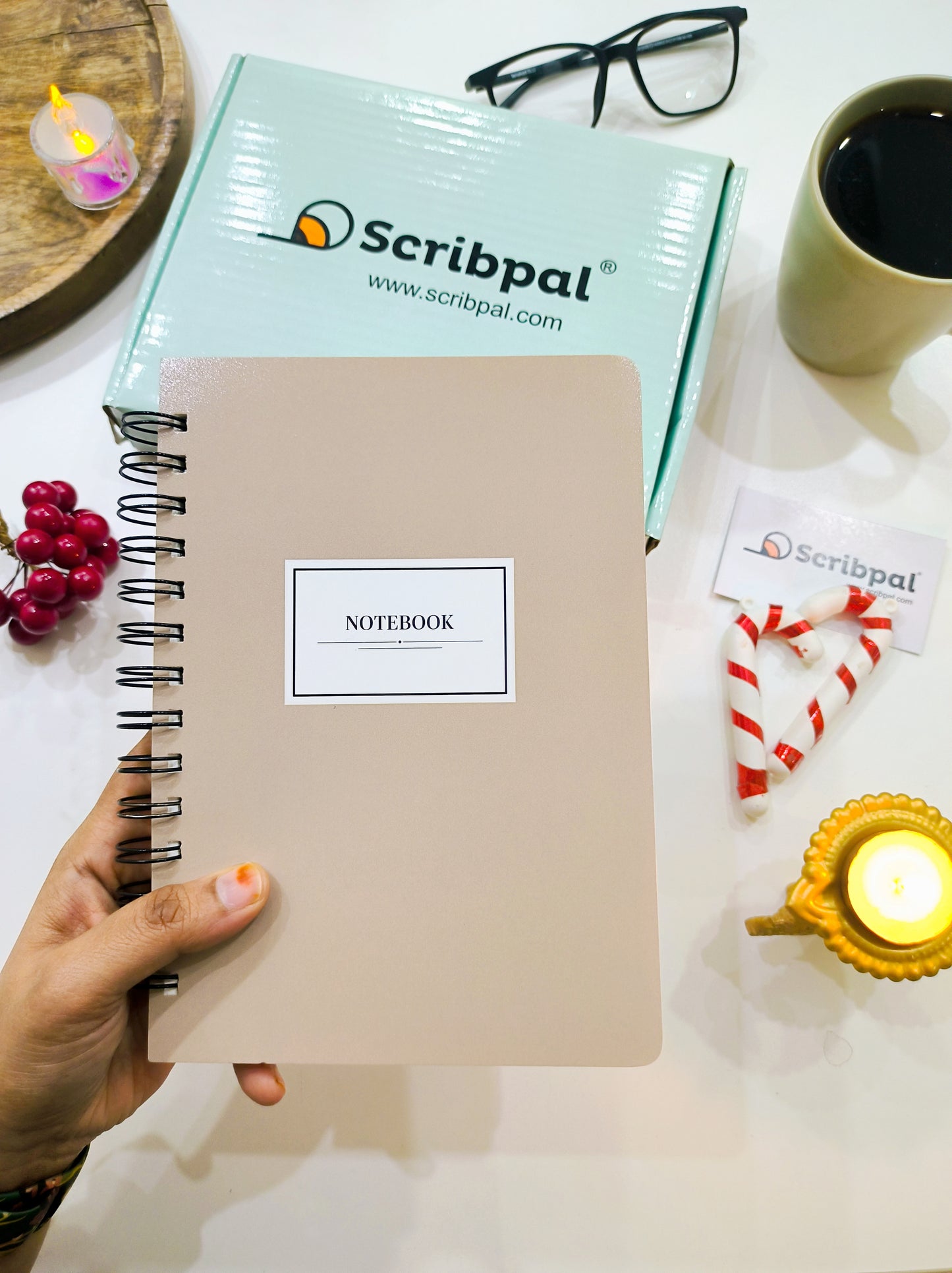 Spiral Notebook Unruled - Ivory Serenity