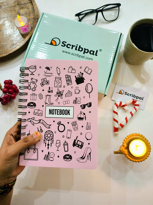 Spiral Notebooks Ruled - Rose Reverie