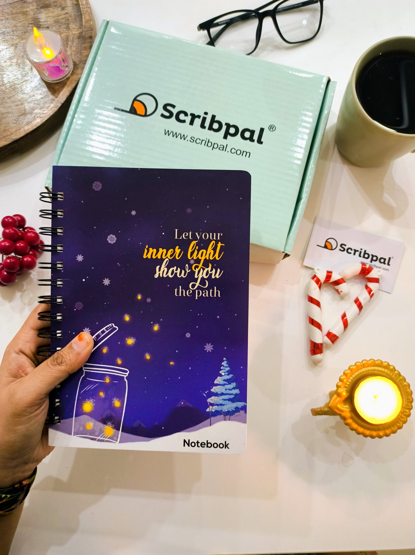 Spiral Notebook Ruled - Starlit Path