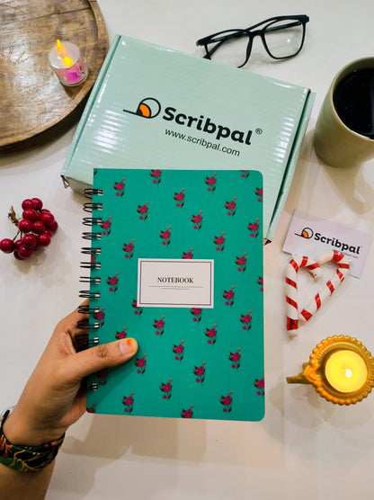 Spiral Notebook Unruled - Verdant Bloom