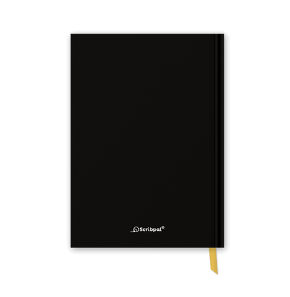 2027 daily planner diary, Classic Black A5 hardbound cover, back