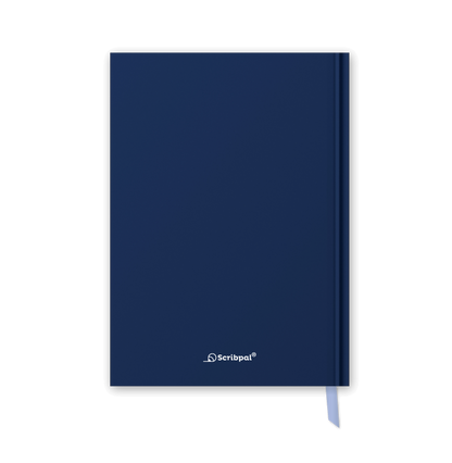 2027 daily planner diary, Navy Blue A5 hardbound cover, back
