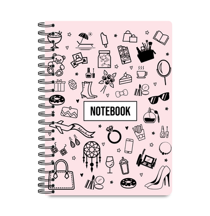 Spiral Notebooks Unruled - Rose Reverie