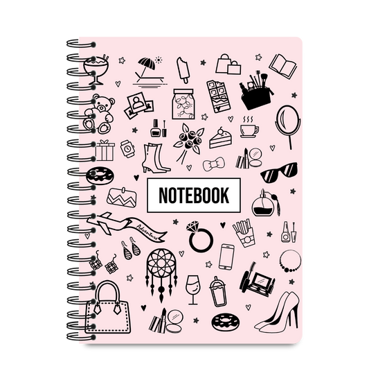 Spiral Notebooks Ruled - Rose Reverie