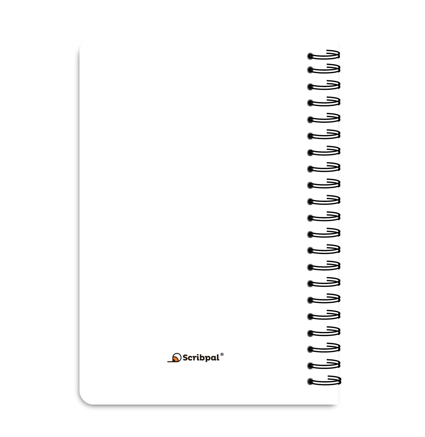 Spiral Notebook Unruled - Doodle White