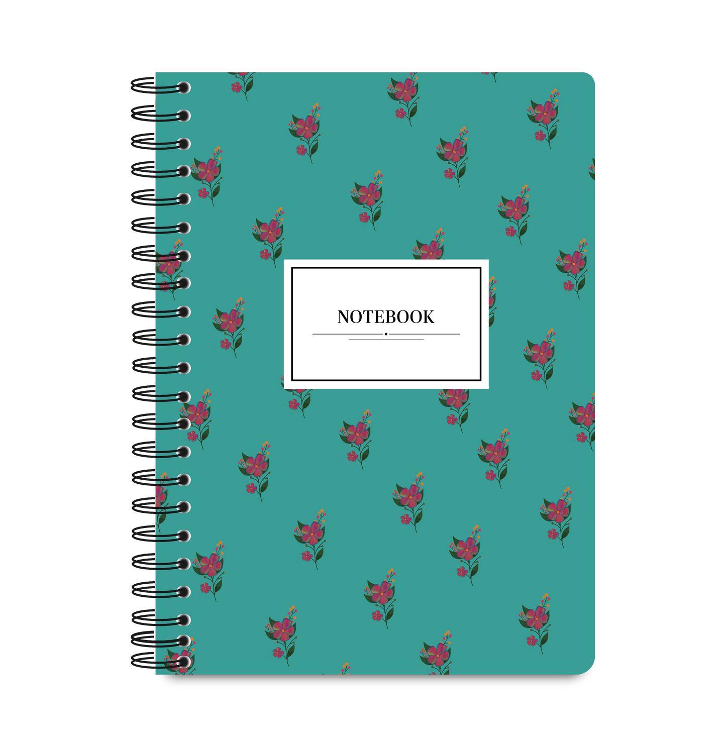 Spiral Notebook Unruled - Verdant Bloom