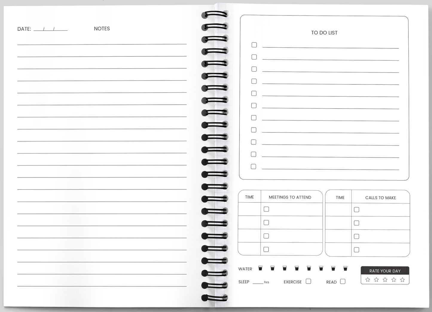 Daily Planner Undated - Aspire to Inspire