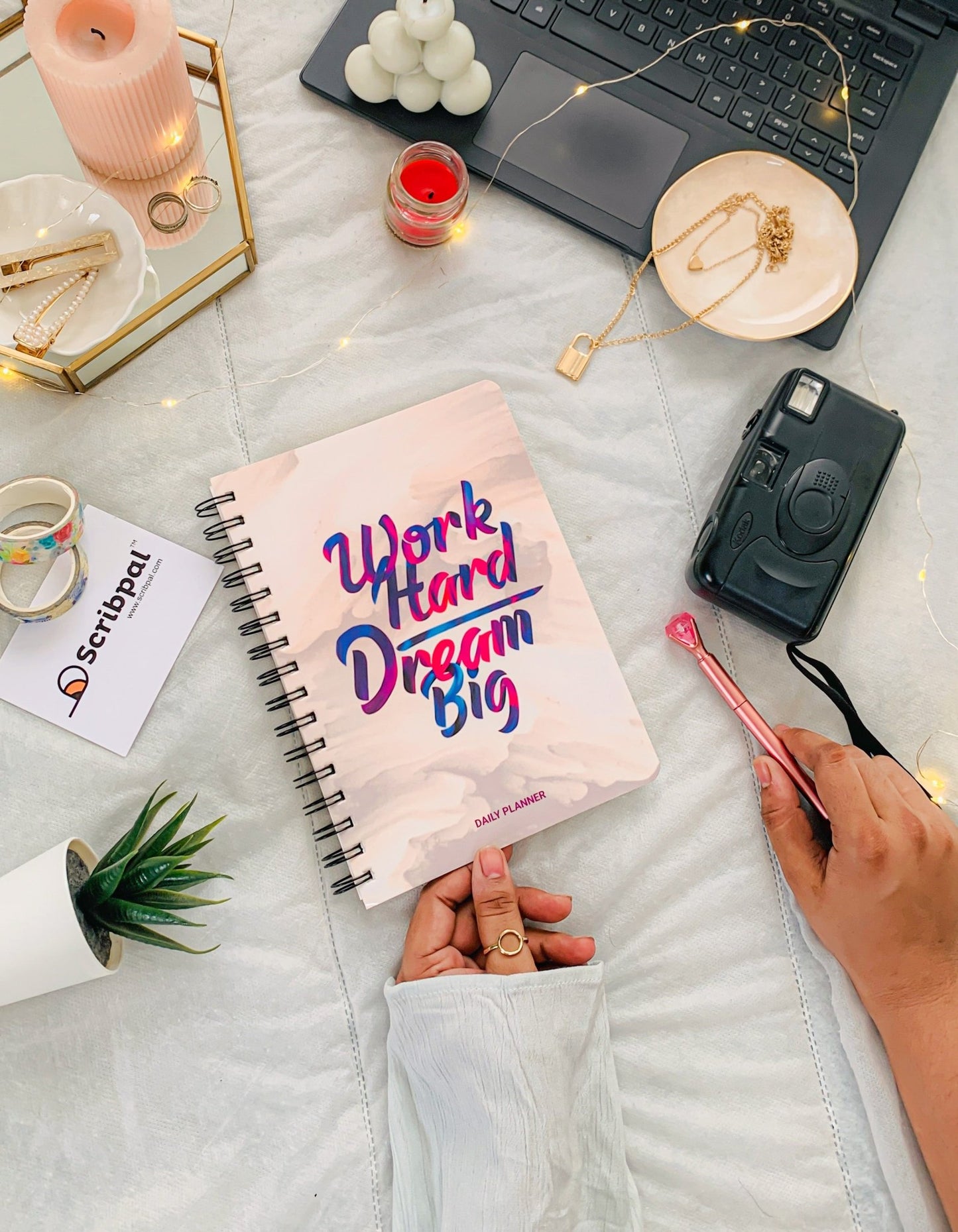 Daily Planner Undated - Work Hard Dream Big